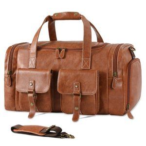 Brand New Zero Duffel Bag with Shoe Pouch, Brown
